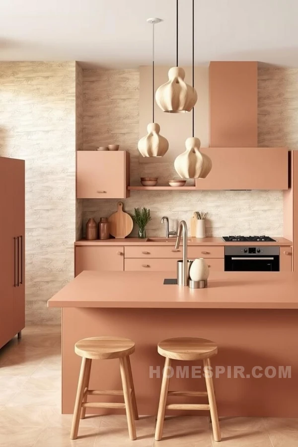 Zen Kitchen with Beige and Terracotta Accents