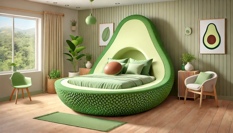 Avocado Themed Bedroom Bed Designs Featured