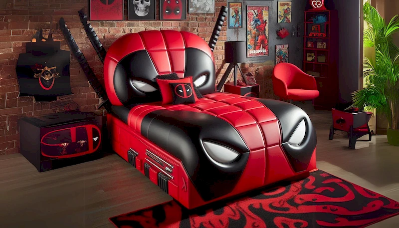 Deadpool Inspired Bedrooms Homespir Featured