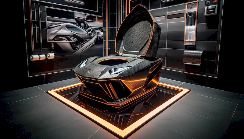 Lamborghini Inspired Bathroom Commodes Featured Homespir