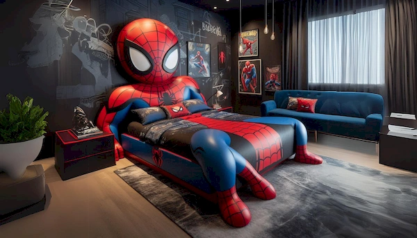 Spider-man Inspired Bedrooms Beds Featured Homespir