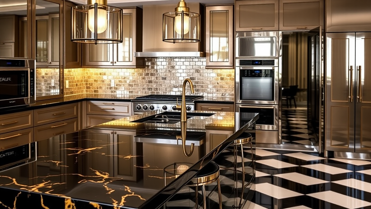 Add Luxurious Finishes to Your Art Deco Inspired Kitchen