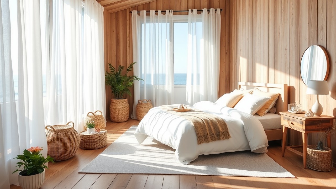 Australian Coastal Bedroom Interior