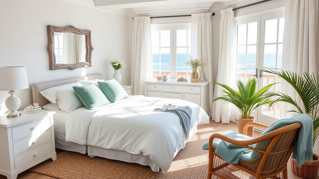 Beach House Coastal Bedroom Interior Design