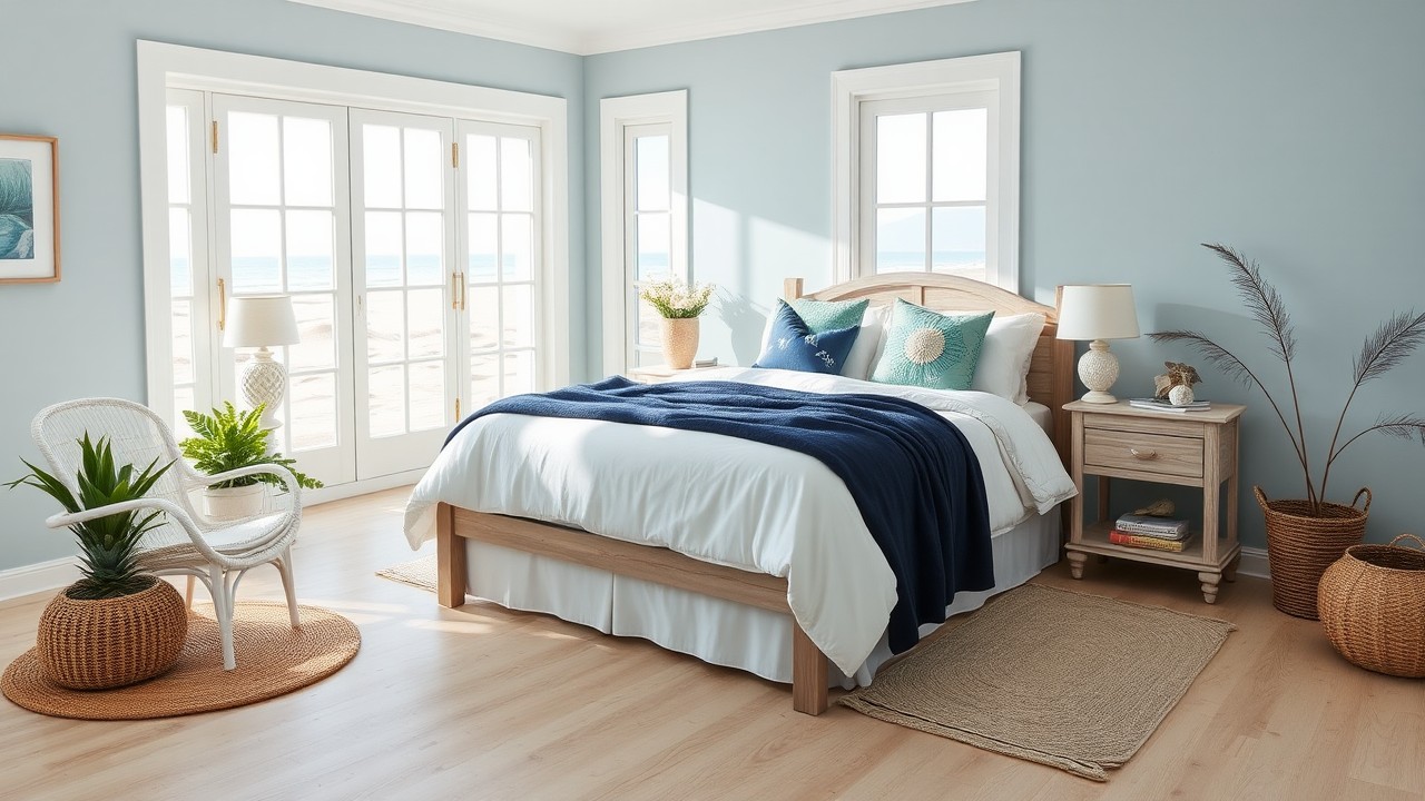 Beach Interior Design Coastal Style Bedroom