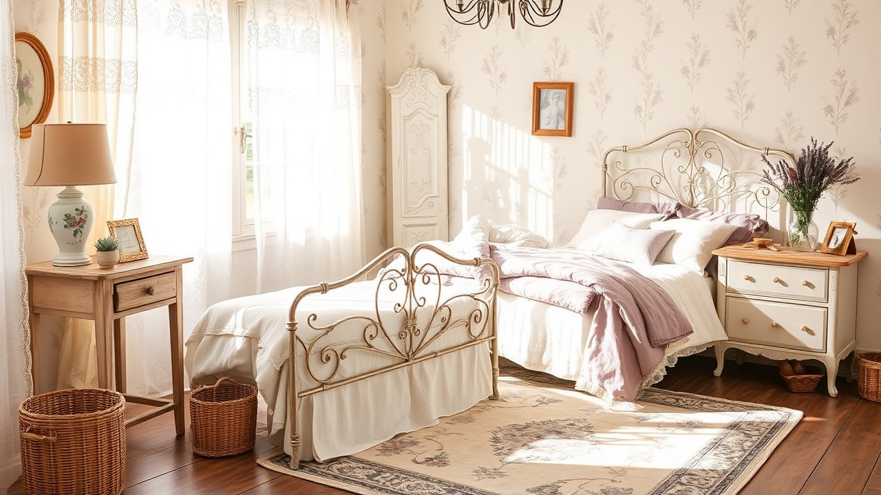 Budget-Friendly French Country Style Bedroom Inspiration