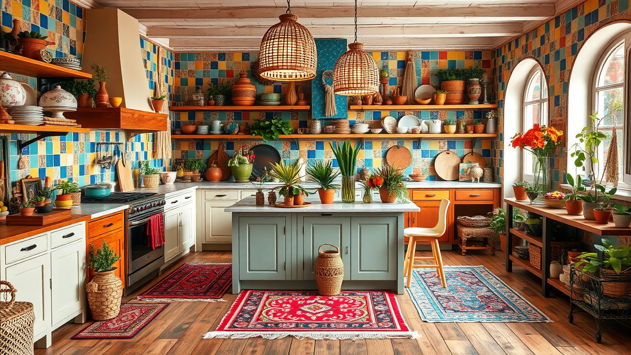 Create an Eclectic and Free-Spirited Boho Kitchen