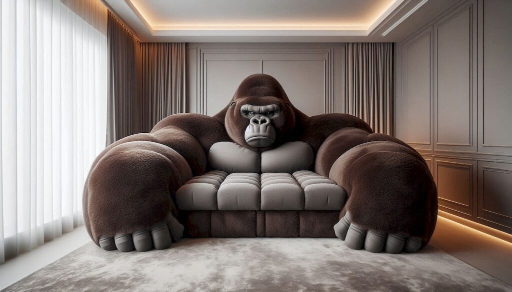 Gorilla Shaped Sofa Homespir