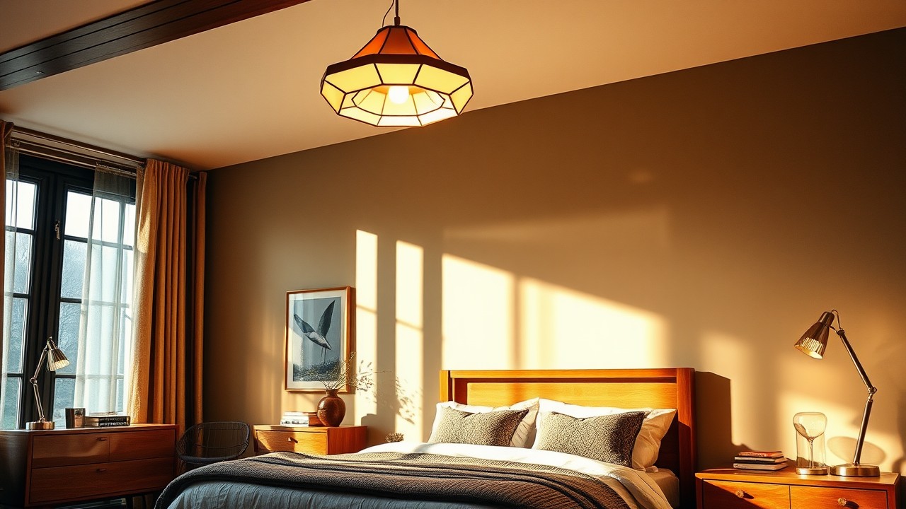 Mid-Century Bedroom Lighting Ideas