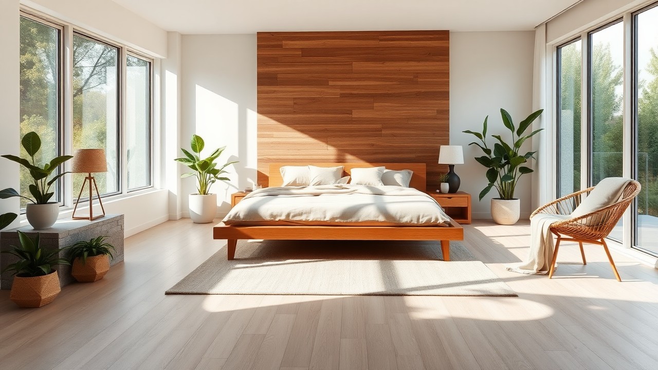 Modern Bedroom with Organic Elements