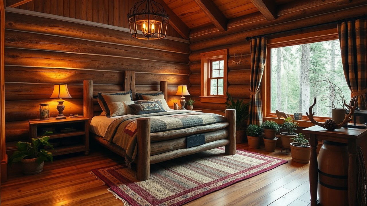 Rustic Bedroom Ideas in Log Homes