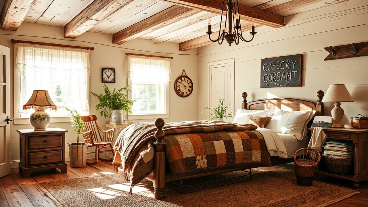 Rustic Farmhouse Bedroom Inspiration