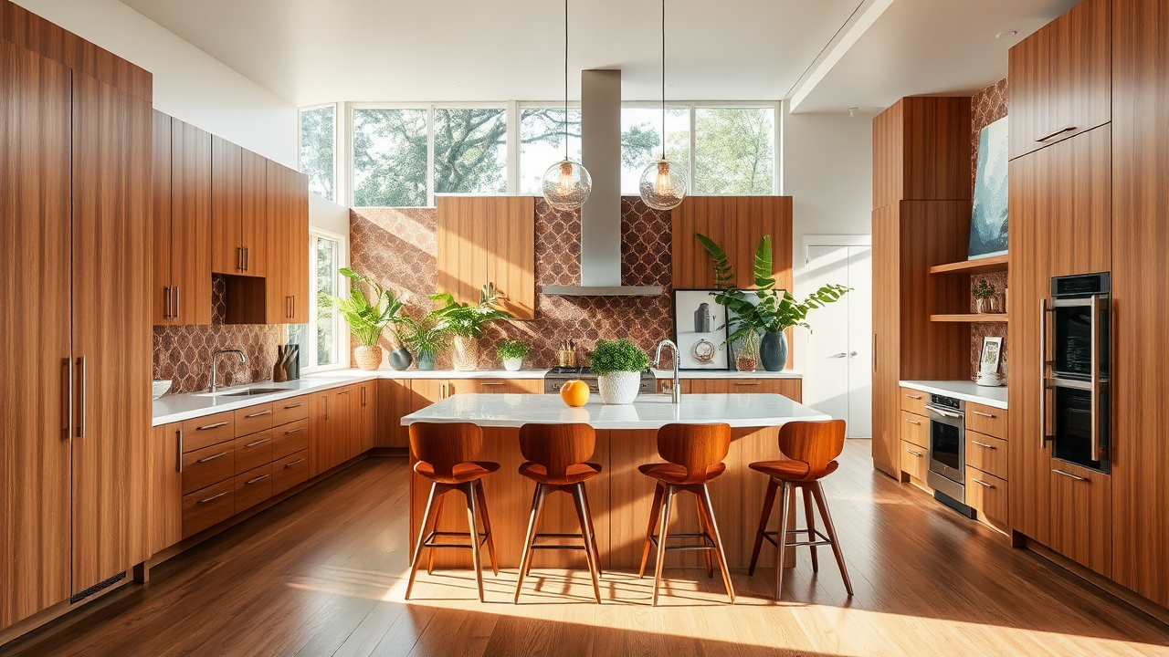 Unique and Stunning Mid-Century Modern Kitchen Design Ideas for Your Kitchen