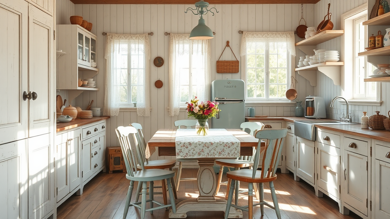 Unique and Stunning Shabby Chic Kitchen Design Ideas for Your Kitchen