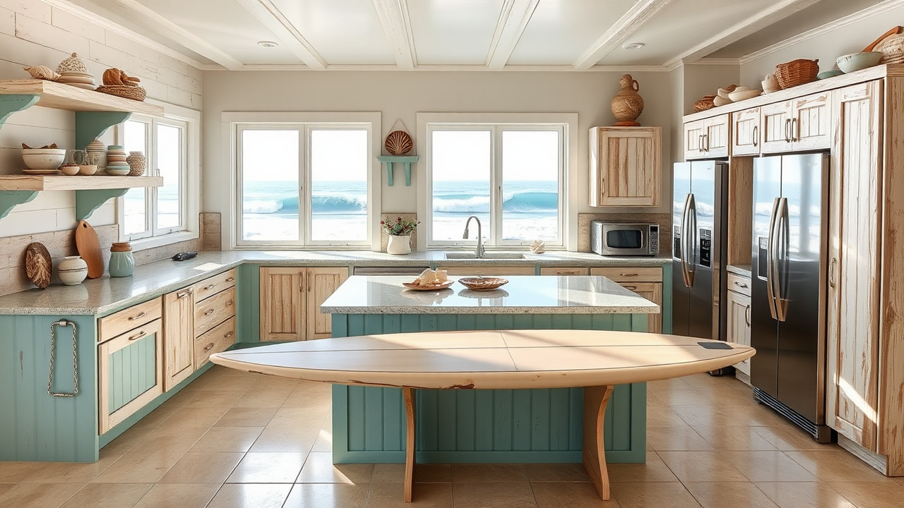 Unique and Stunning Surf House Kitchen Design Ideas for Your Kitchen