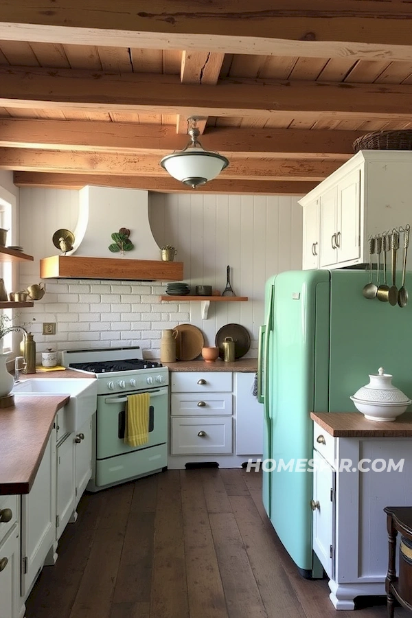 Antique Brass Utensils in Vintage Setting