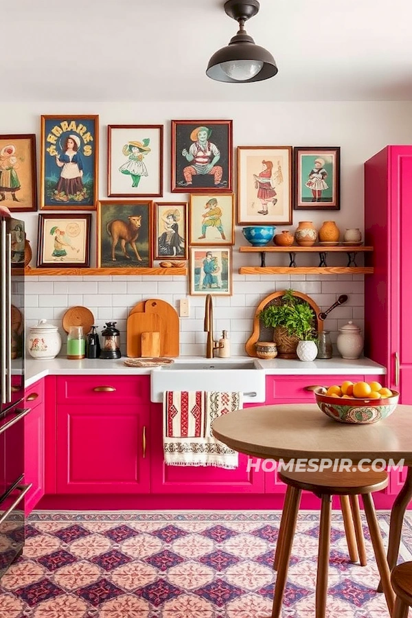 Art and Function Fused in Bohemian Kitchen