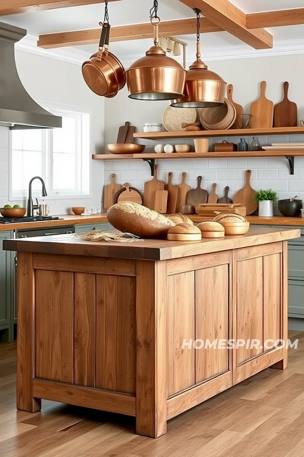 Artisanal Bread in Rustic Chic Kitchen Setting