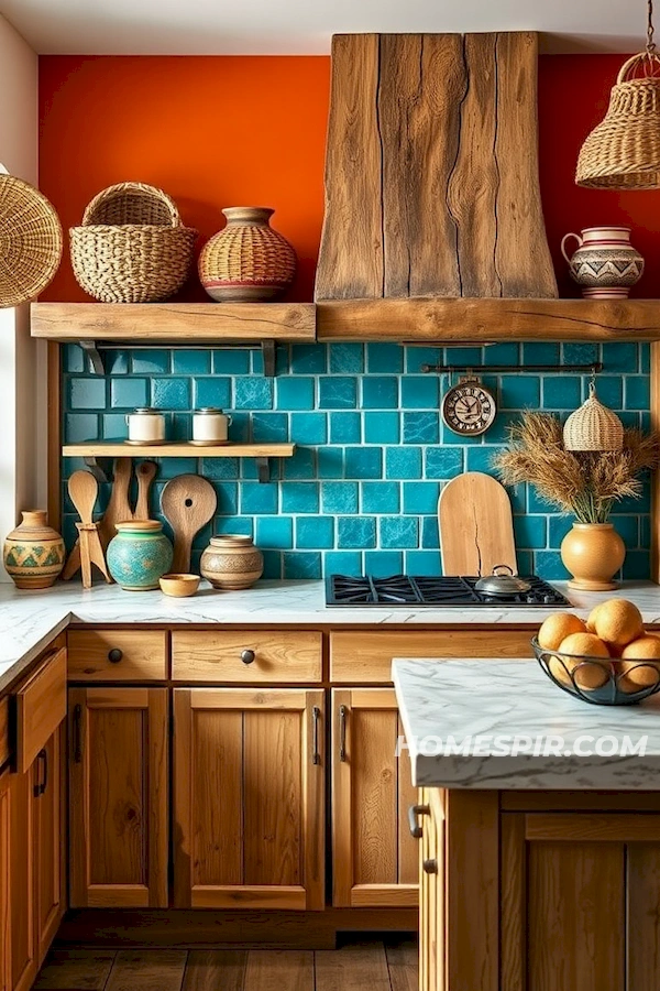 Artisanal Kitchen Baskets and Pottery