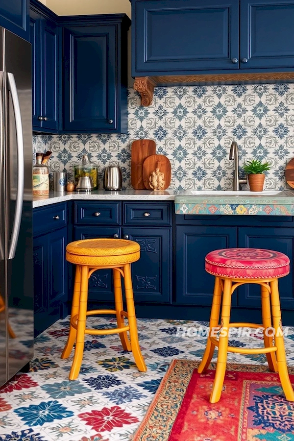 Artistic Kitchen with Modern Tile Patterns