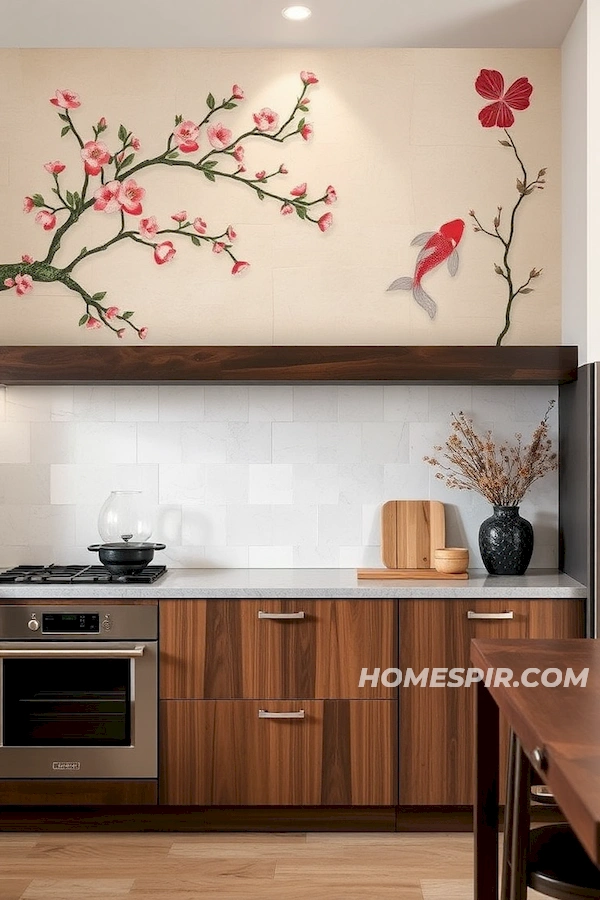 Artistic Washi Paper Kitchen Accents