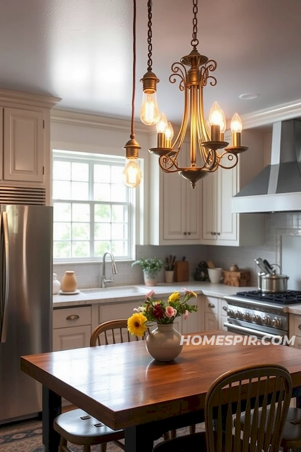 Atmospheric Lighting Vintage Kitchen