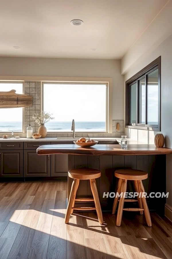 Beach View Breakfast Bar Setup