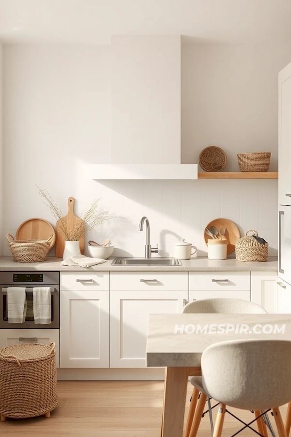 Beige and Taupe Shades in Minimalist Kitchen