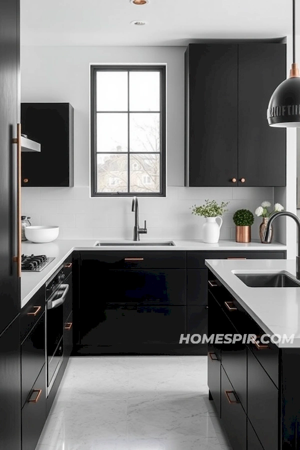 Black and White Elegance Minimalist Space