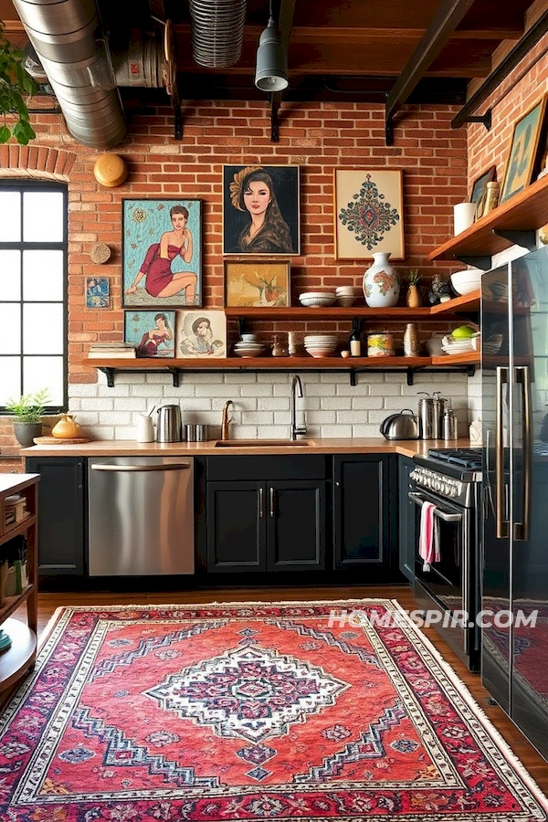 Bohemian Industrial Harmony Kitchen Design