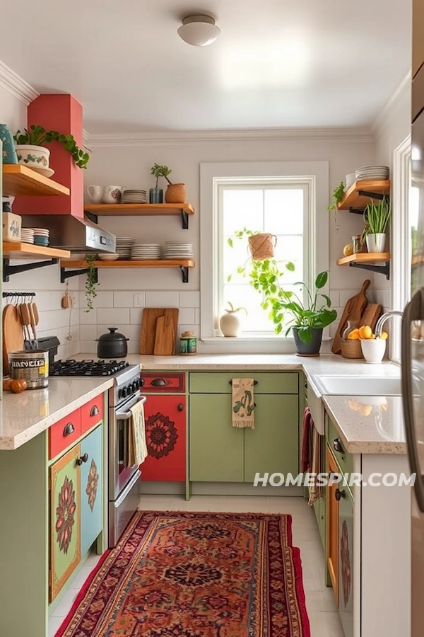 Bohemian Touch in Cozy Eclectic Kitchens