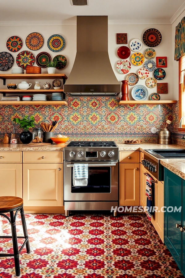 Bold and Free-Spirited Kitchen Patterns