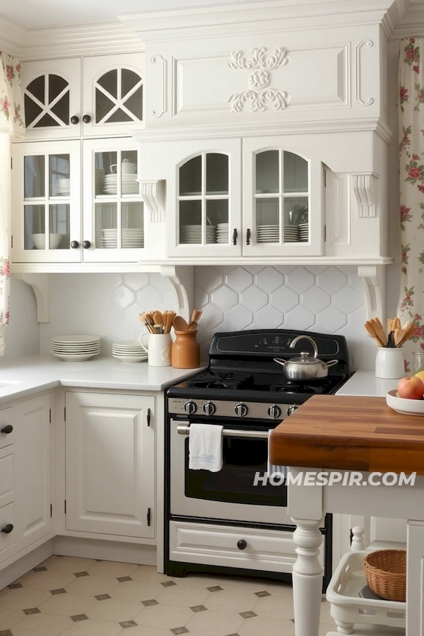 Butcher Block and Ornate Cabinetry Classic