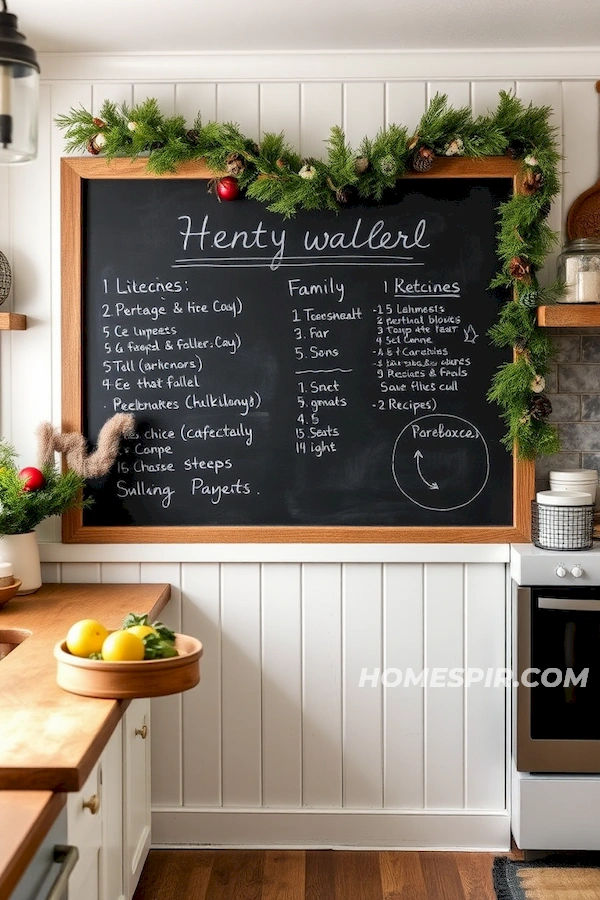 Chalkboard Decor for Lived-In Kitchen Feel