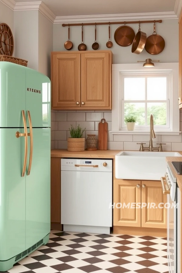 Charming Vintage Kitchen with Farmhouse Sink