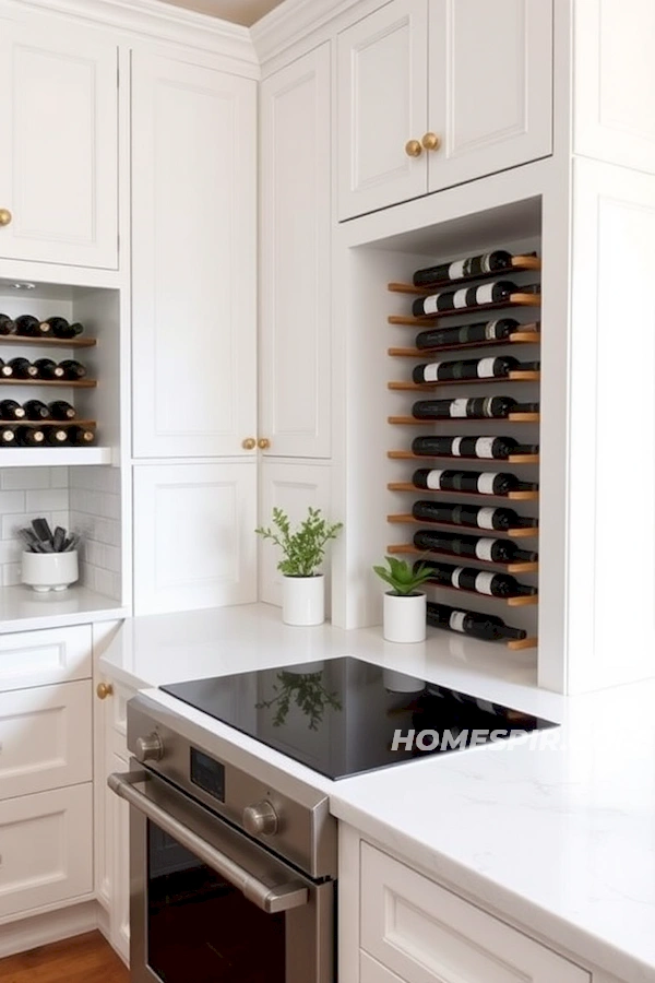 Chic White Shaker Cabinets in Parisian Kitchen