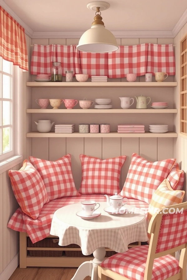 Classic Country Kitchen with Plaid Details