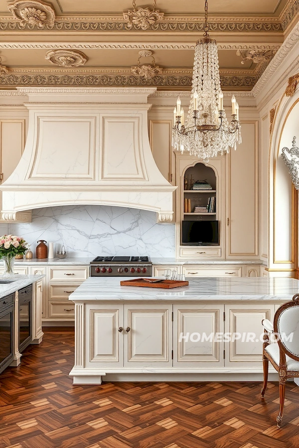 Classic Meets Contemporary in French Kitchen