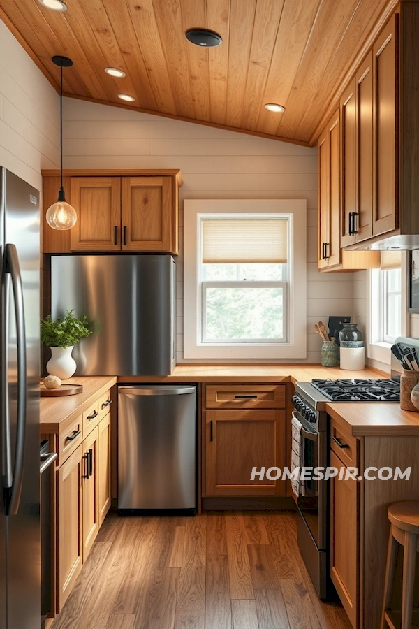 Classic Meets Modern in Tiny House Kitchen