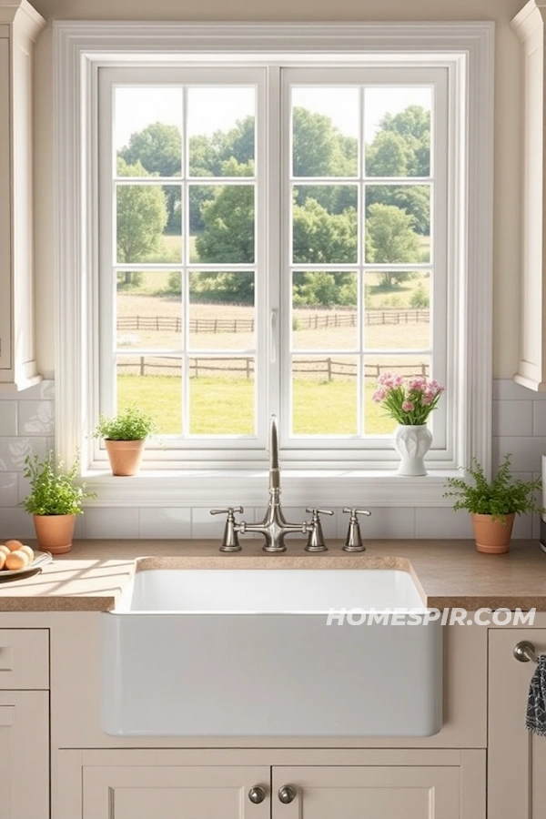 Classic White Farmhouse Sink Views