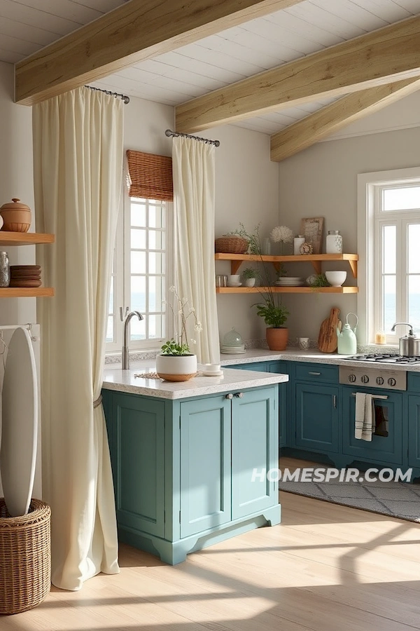 Coastal Palette with Ocean Inspired Kitchen Hues