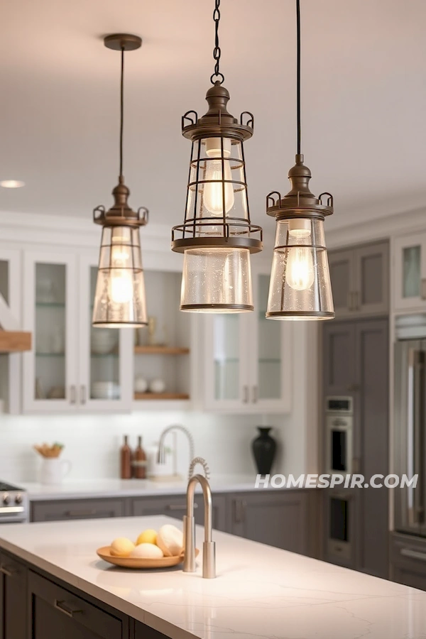 Coastal Themed Kitchen Pendant Illumination