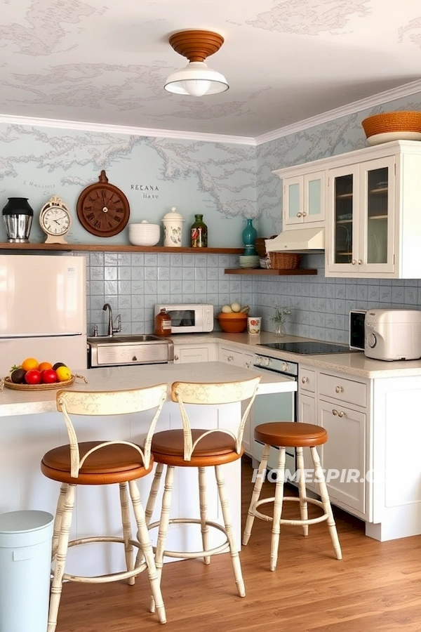 Coastal Vintage Blend with Retro Appliances