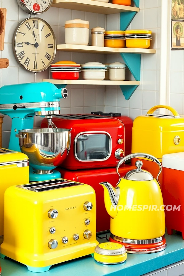 Colorful 1950s Kitchen Appliances