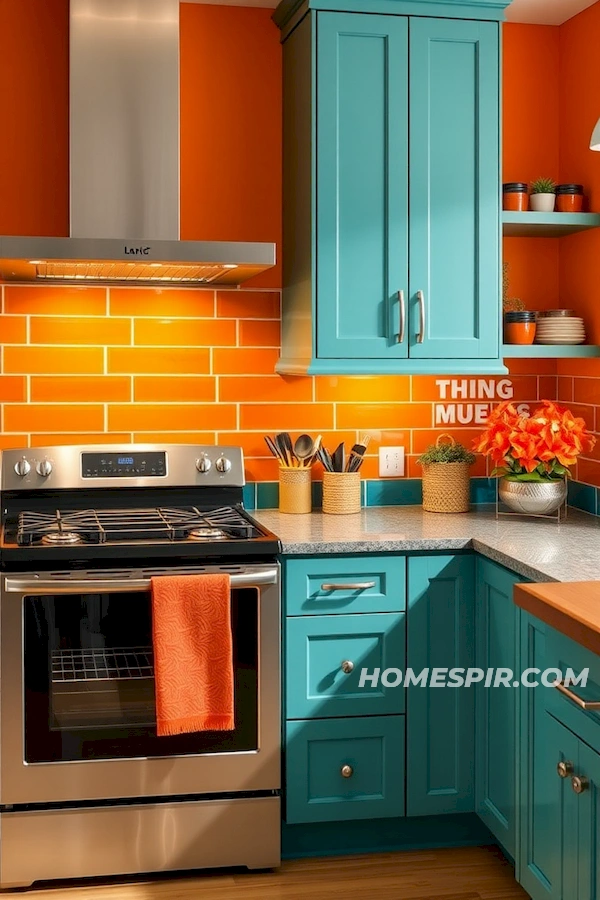 Colorful Backsplash Mid Century Experience