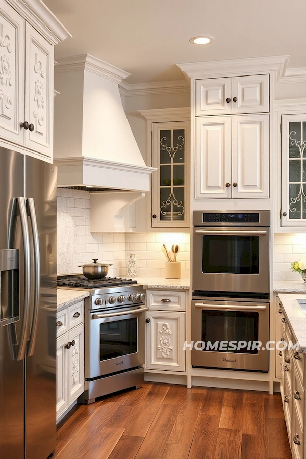 Contemporary Elegance with Antique Cabinets