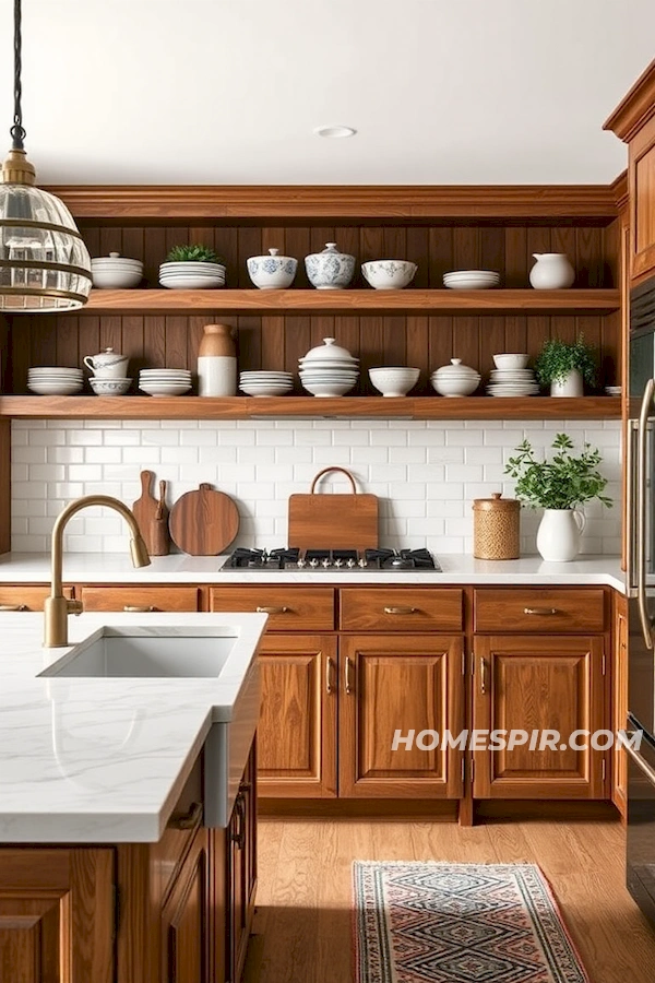 Contemporary Farmhouse with Open Shelving