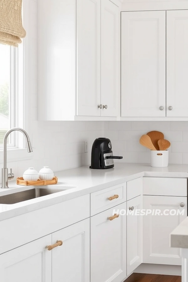 Contemporary Kitchen with Rope Handle Accents