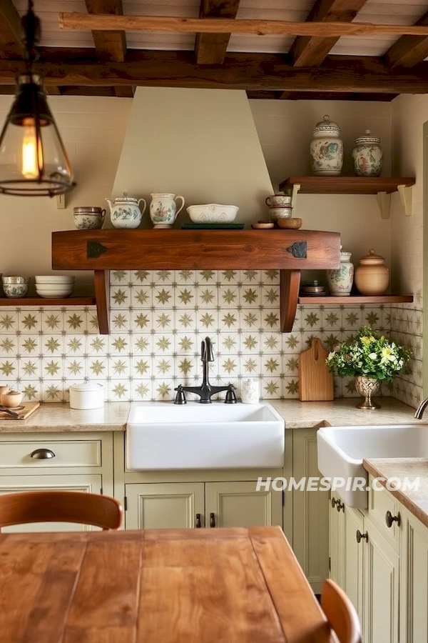 Cozy Artisanal Details in French Family Kitchen