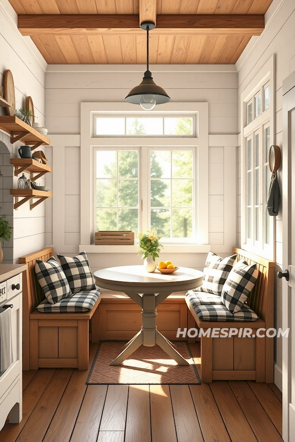 Cozy Farmhouse Breakfast Nook Charm